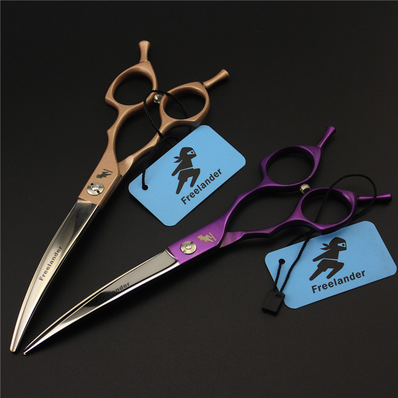 6.5 ġ   ֿϿ     ̿  /   ̿  ֿϰ  Ŭ/6.5 inch New Type Pet Scissors Curved Dog Grooming Scissors /Shear Haircutting Professio